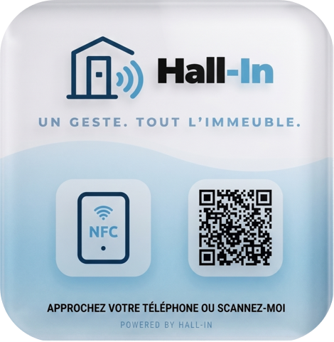 La plaque connectée Hall-In
